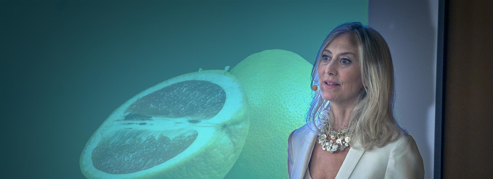 Dr. Susanne Finzel bei einem Vortrag